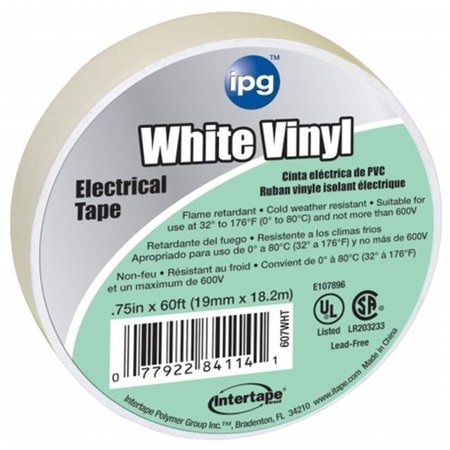 INTERTAPE Intertape .5in. x 60ft. White Vinyl Electrical Tape  85828 85828